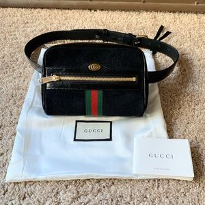 🔥SALE🔥 GUCCI OPHIDIA SUEDE BELT BAG SMALL